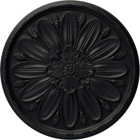 Ekena Millwork Fairfax Ceiling Medallion, Hand-Painted Steel Gray, 29 7/8"OD x 1 3/8"P CM29FASGS